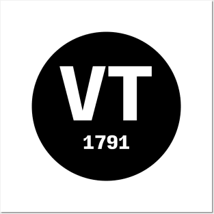 Vermont | VT 1791 Posters and Art